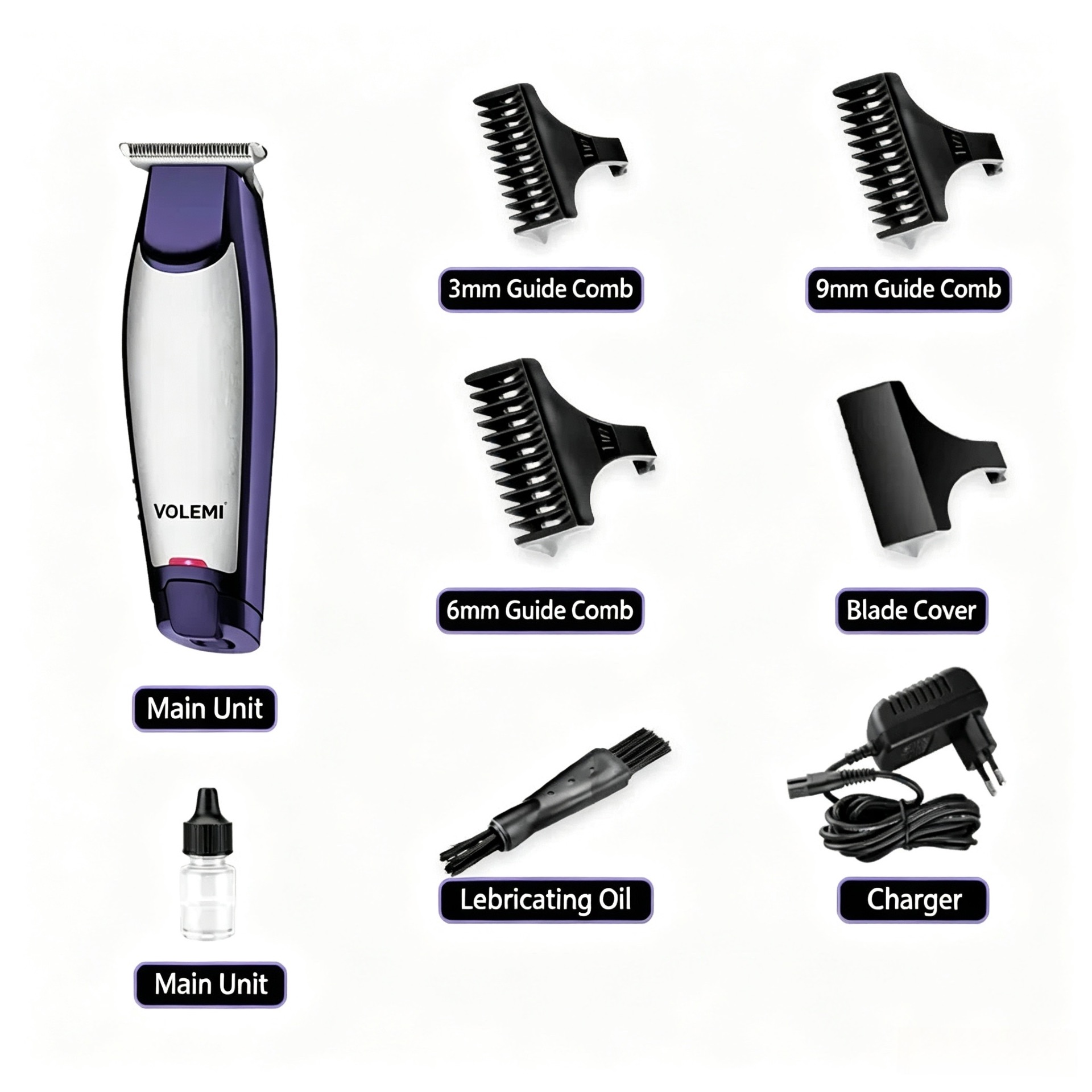 VOLEMI Men's Professional Electric Hair Clipper