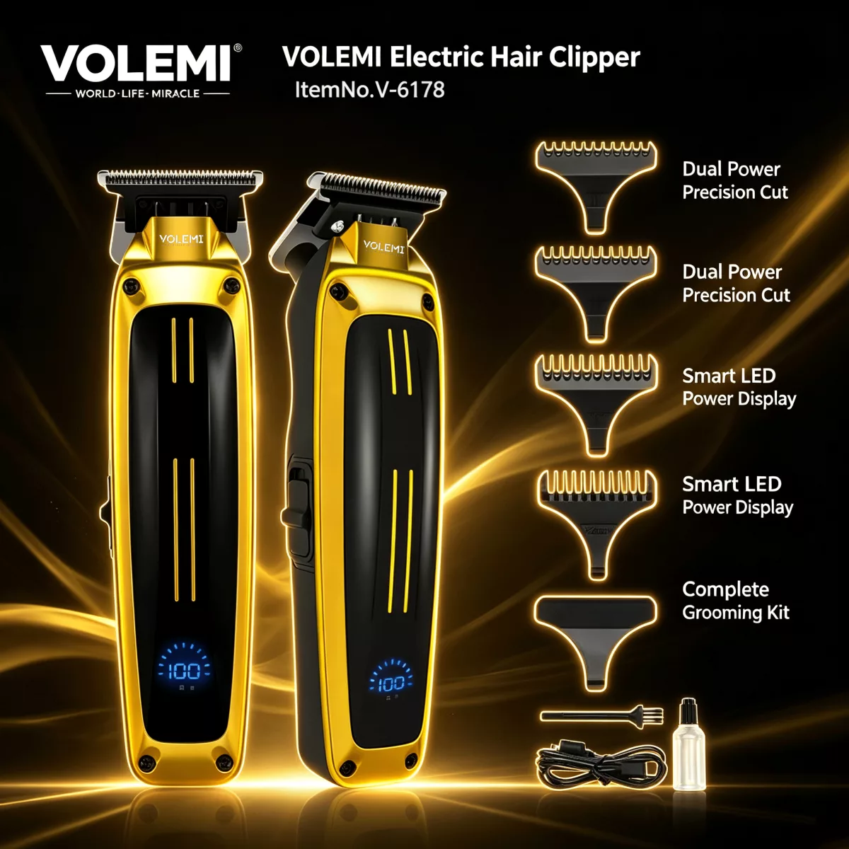 VOLEMI Hair Clipper V-6178