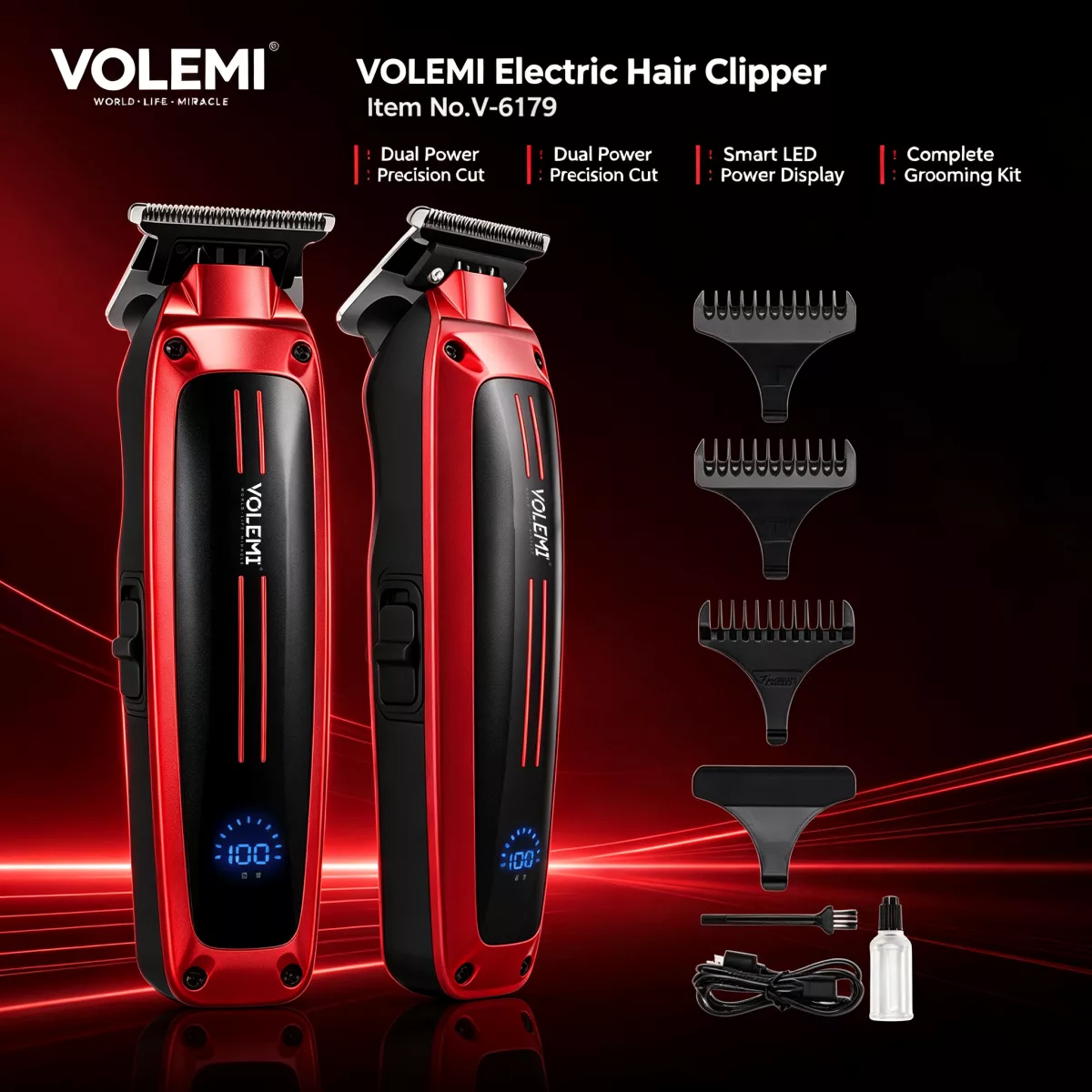VOLEMI Hair Clipper V-6179