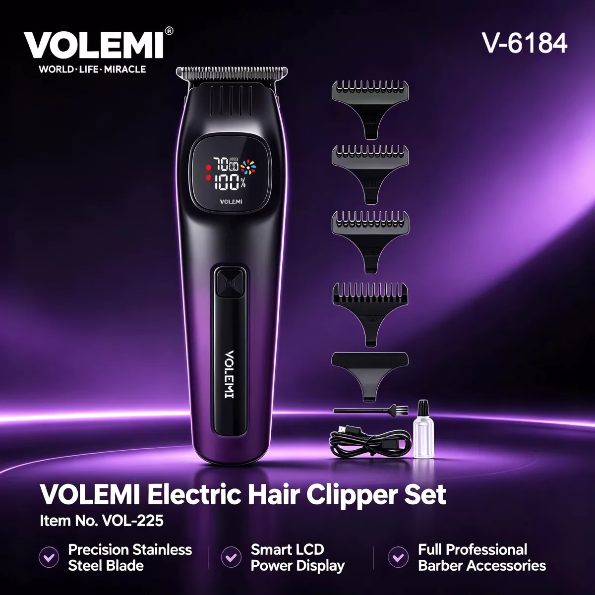 VOLEMI Hair Clipper V-6184