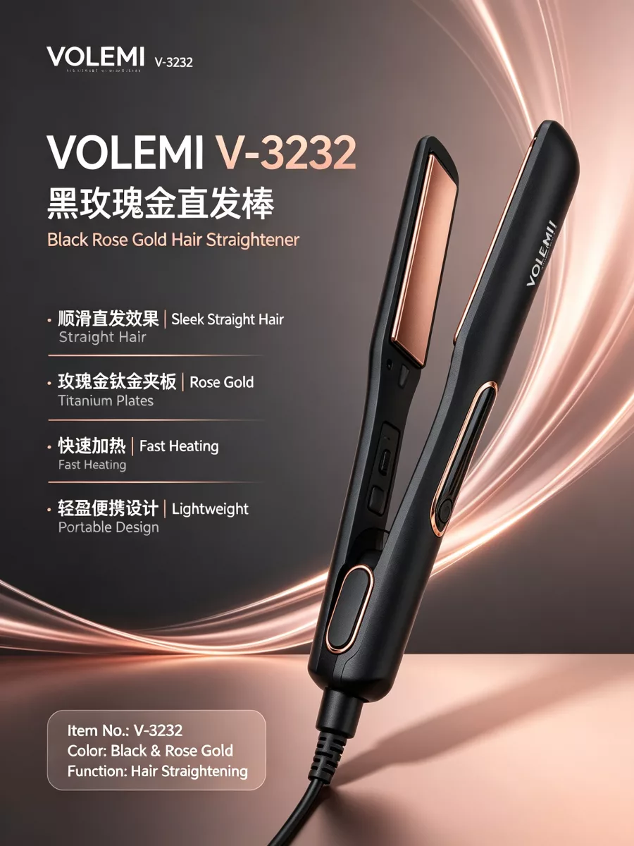 VOLEMI Hair Straighteners V-3232