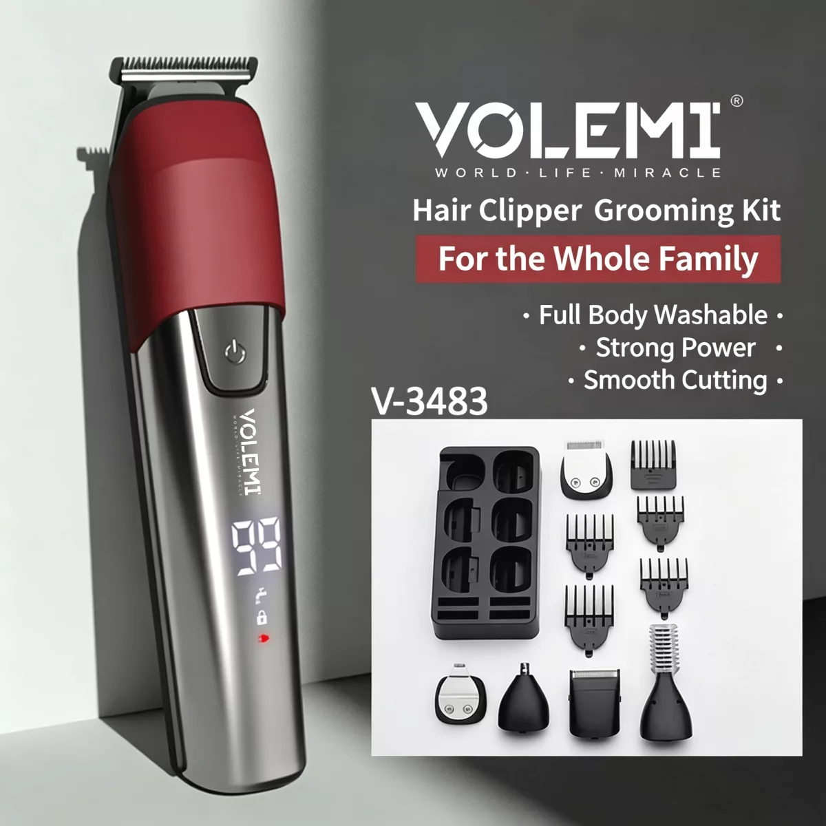 VOLEMI Hair Brushes v-5036