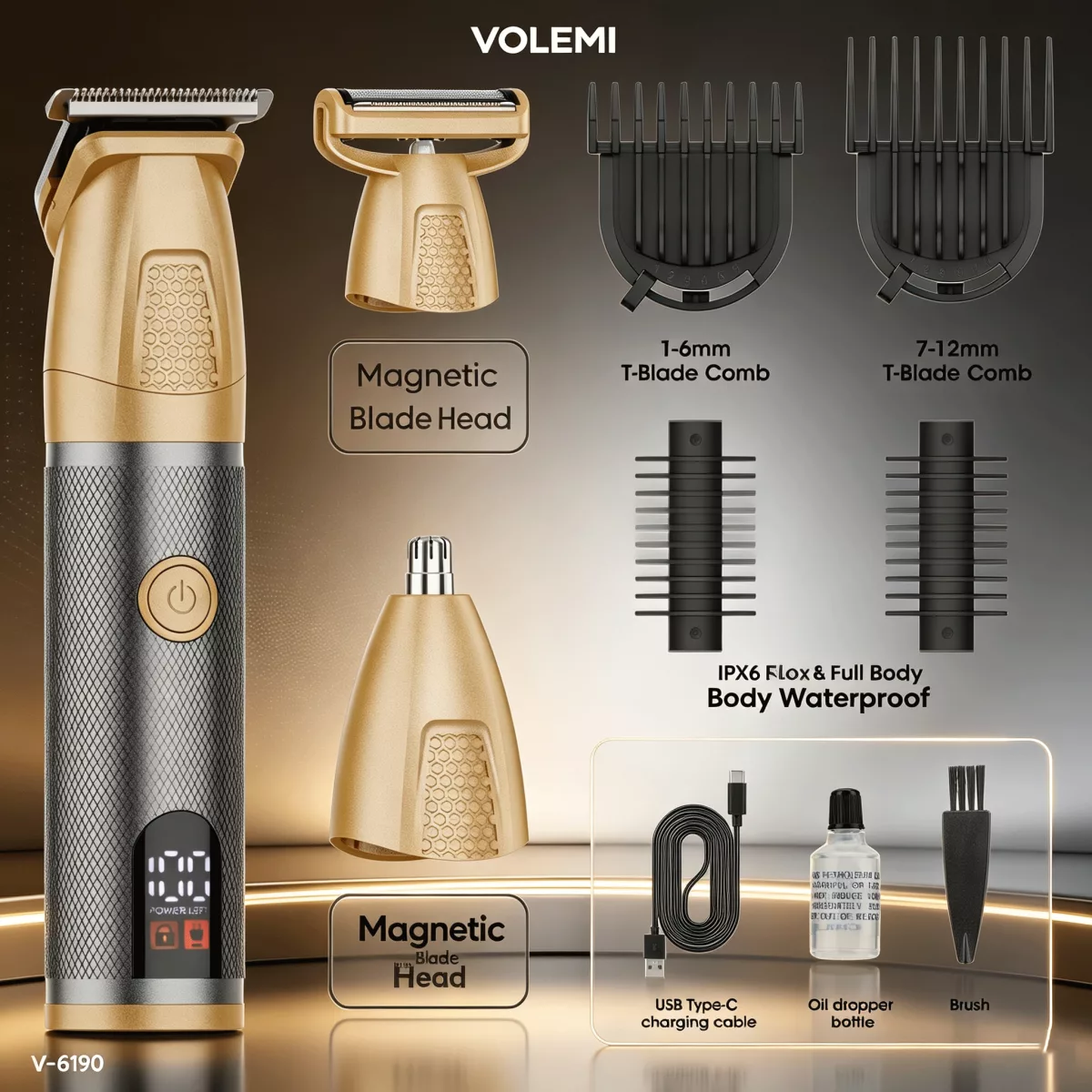 VOLEMI Hair Clipper V-6190