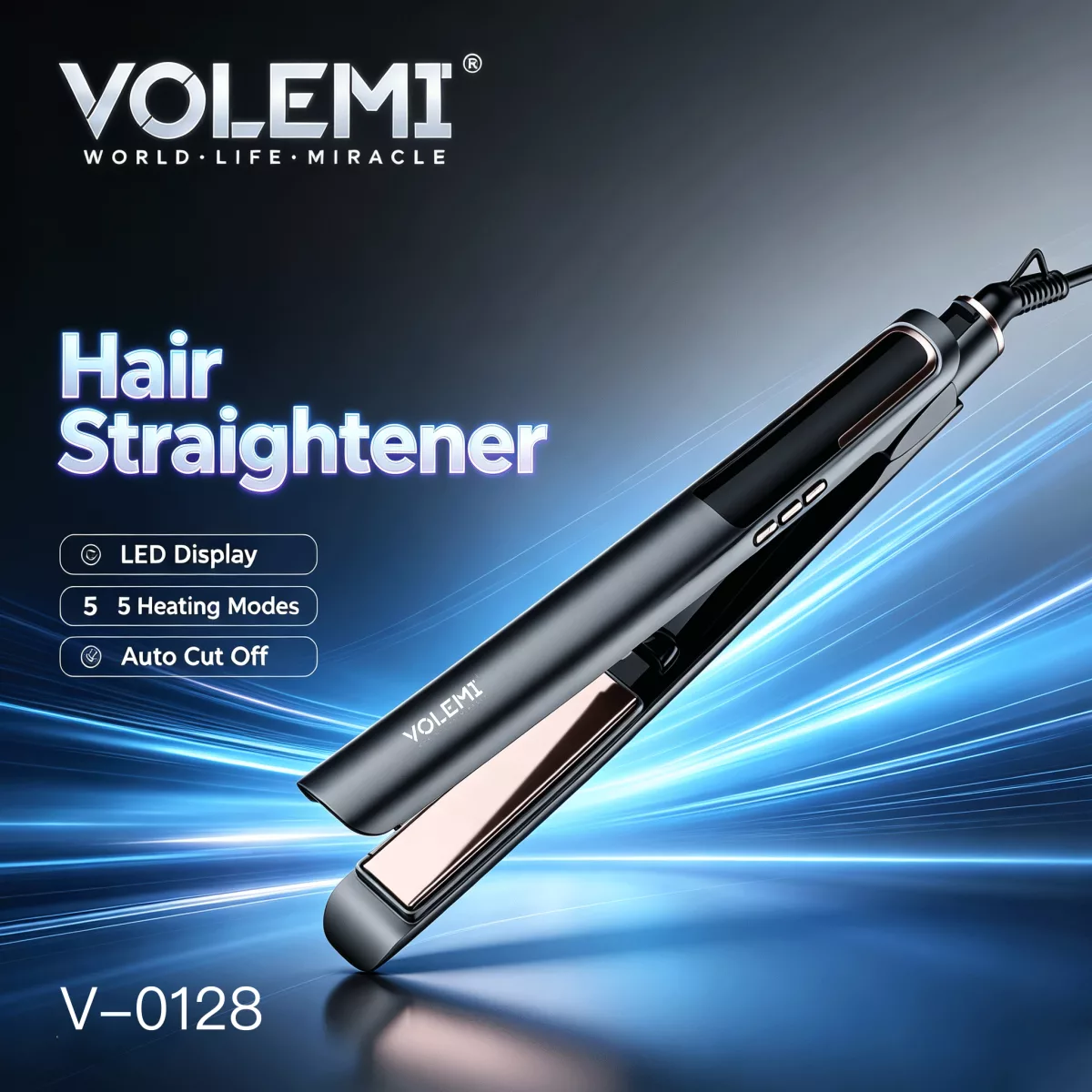 VOLEMI Hair Straighteners V-0128